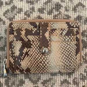 Hobo Snakeskin Card Case